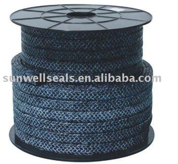 Carbon fiber packing with PTFE