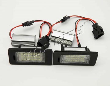 High Quality Brightness Waterproof 12V 6000K 24PCS 3528SMD Canbus Led License Plate For Audi Q5