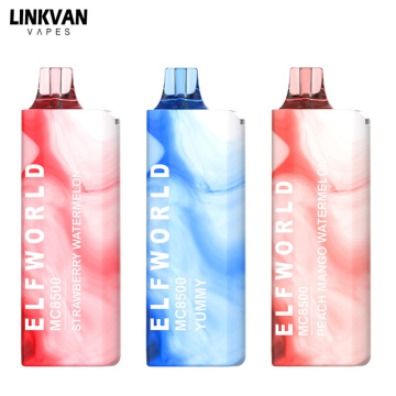 Original Elfworld MC 8500 Puffs Vape Pen Rechargeable
