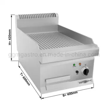 OEM Commercial Indoor Stainless Steel BBQ Electric Griddle Counter Top Cooking Equipment