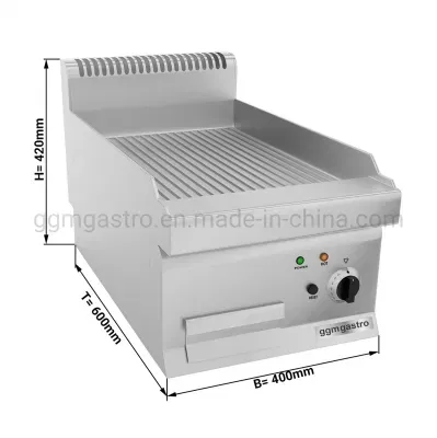 OEM Commercial Indoor Stainless Steel BBQ Electric Griddle Counter Top Cooking Equipment