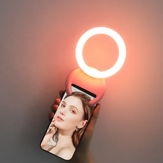 Wholesale LED Selfie Ring Light: Rechargeable Clip-on Ring Lamp for Smartphone Makeup at Factory Price