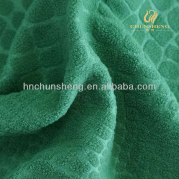 Embossed 100% Polyester Velour Garment Velvet