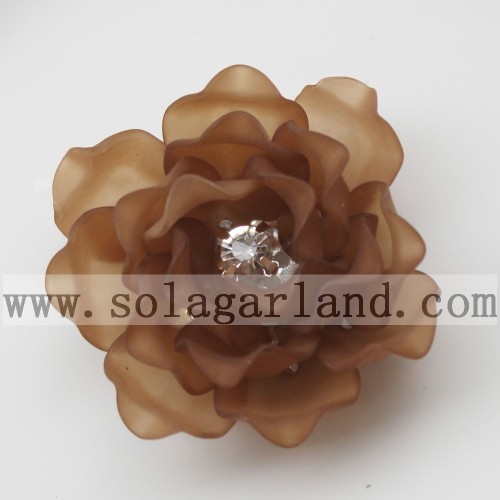 41MM Acrylic Plastic Frost Beading Artificial Blossom Flowers