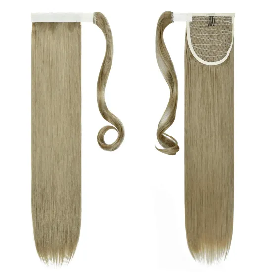 LINDAL Extension Wrap Around Straight Ponytail Hair Extension Synthetic Hairpiece