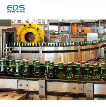 Rotary Type 3-in-1 Beer Glass Bottle Washing Filling Capping Machine