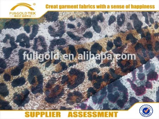2016 Hot sale new fashion chiffon fabric, leopard print fabric,chiffon fabric,chiffon printed fabric