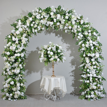 Greenery Floral Circular Entrance Decor for Wedding Stage