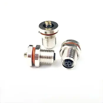 M5 Waterproof Connectors 2~4Pin wire end female head front lock panel M7 SW9T