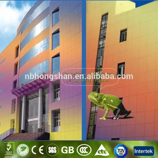 Changing Color Spectrum Chameleon Aluminum Composite Panel ACP