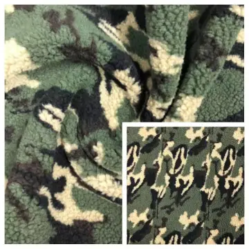 100%Polyester Shuvelvteen Fleece with Camouflage Printed