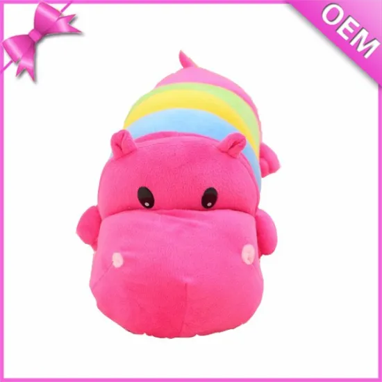 4 Colors Mixed for Body Soft Hippo Plush Toy, Plush Hippo, Plush Toy Hippo
