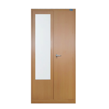 2 Door Steel Almirah Wardrobe Lockers with Mirror