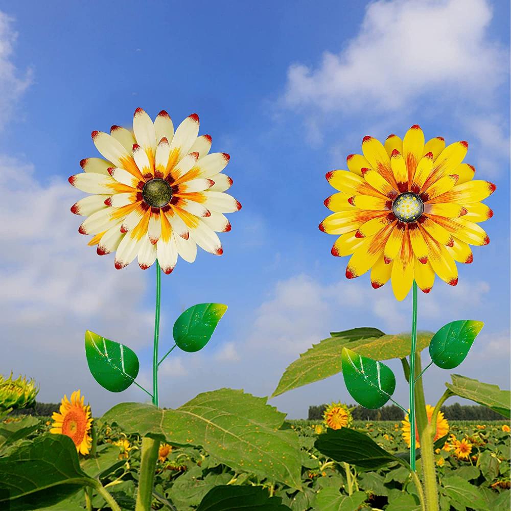 Décoration de jardin de fleurs en métal