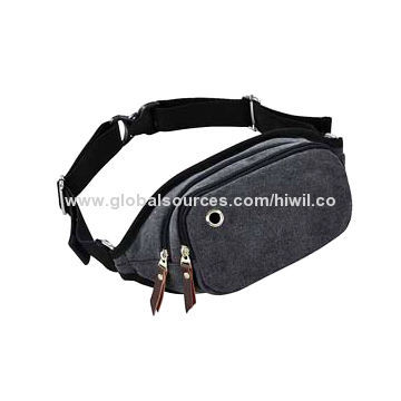 Canvas men's waist bag, high quality