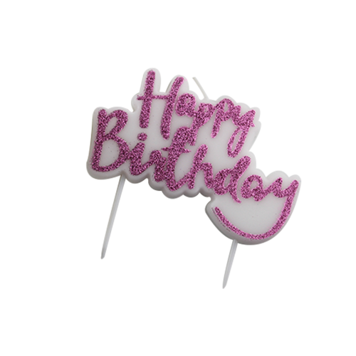 Conjoined practical birthday letter candle