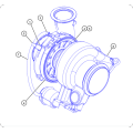 Wheeled Loader 980H Turbocharger Wheeled 5257197/525-7197