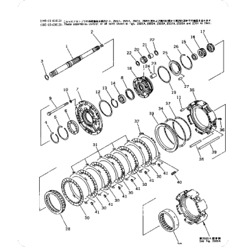 Bulldozer D375A-1 gear 195-15-42653