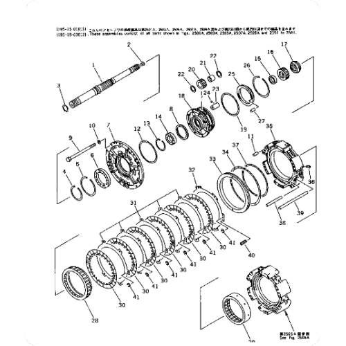 Bulldozer D375A-1 gear 195-15-42653