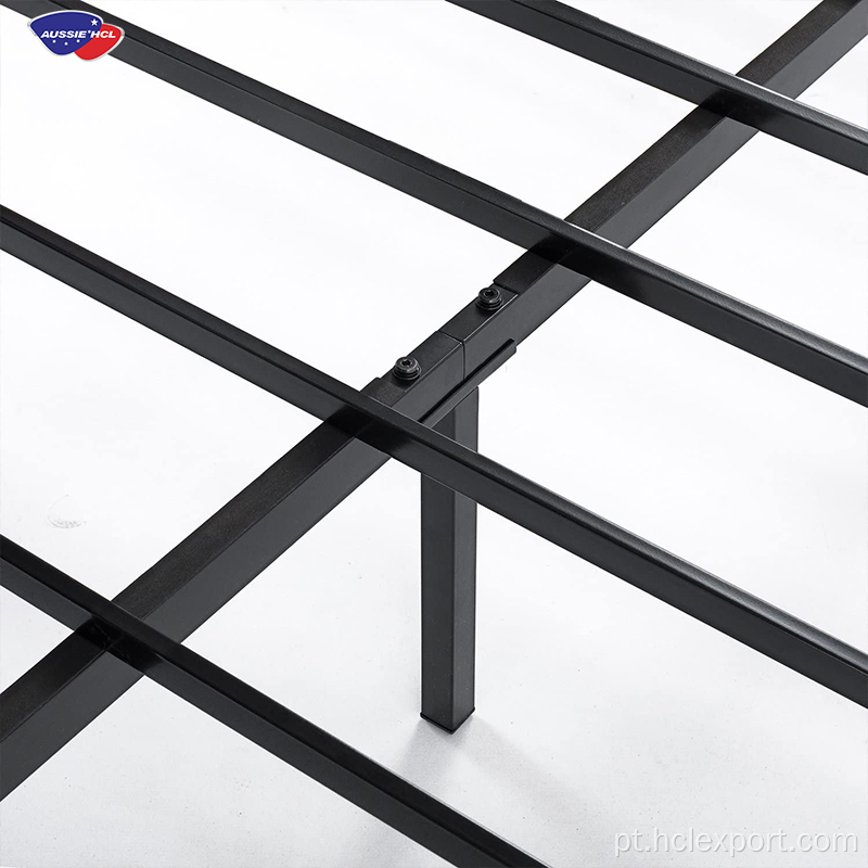 Colchão de moldura de cama de metal de plataforma de tamanho duplo