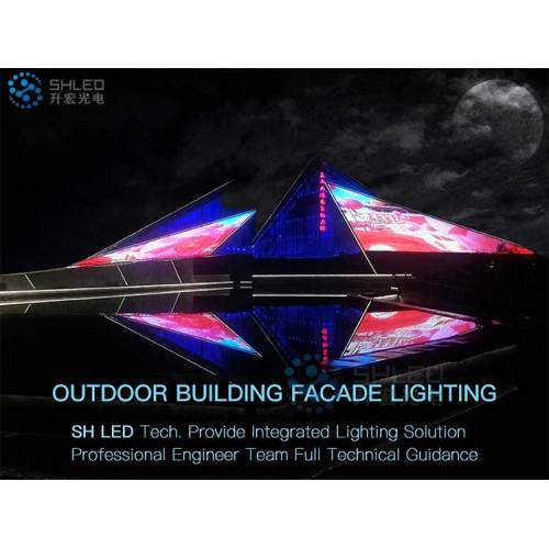 Aluminum facade outdoor led dot lights