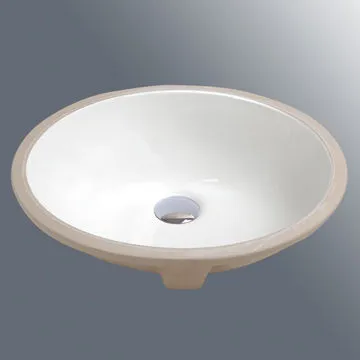Undercounter Bathroom Oval Ceramic Wash Basin Sink