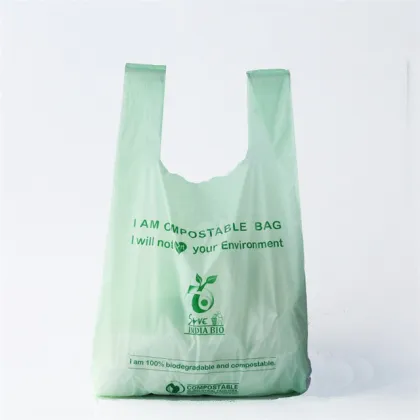 Compostable Biodegradable T-Shirt and Shopping Vest Packaging Bags