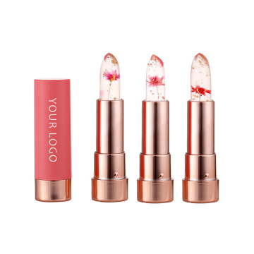 Tatuaje de bálsamo labial orgánico impermeable con fórmula de flor de gelatina de color