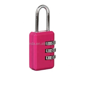 High Quality Wholesale Metal 3 Digit Zinc Alloy Safety Code Luggage Lock