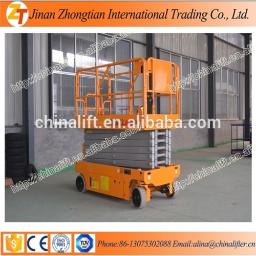 2015 Cheap price hydraulic self-propelled scissor lift table used for the stadium