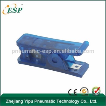 many different colors tube cutter for the tube