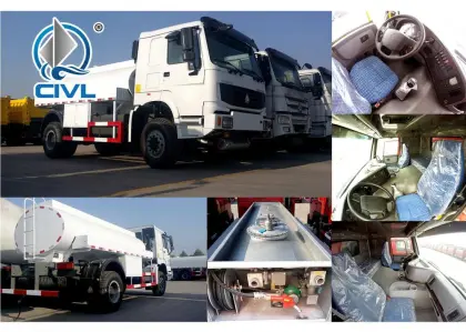 Howo 4x4 Off Road Fuel Tank Truck 6000L