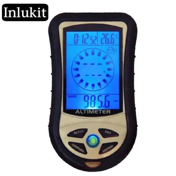 Comprehensive Outdoor Adventure Tracker: Combining Digital Compass, Altimeter, Barometer, Thermometer, Weather Forecast, History, Clock, and Calendar for Hiking and Hunting