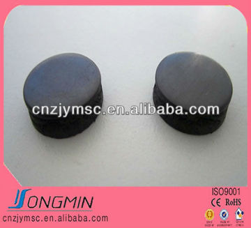 anisotropic permanent round shape fridge sticker rubber magnet