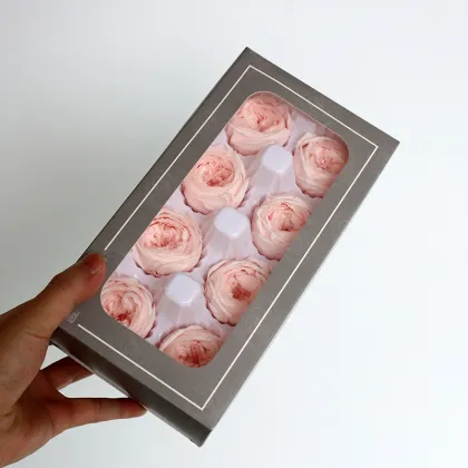 David Austin Roses Real Fresh Preserved Flower 8 Pcs Box