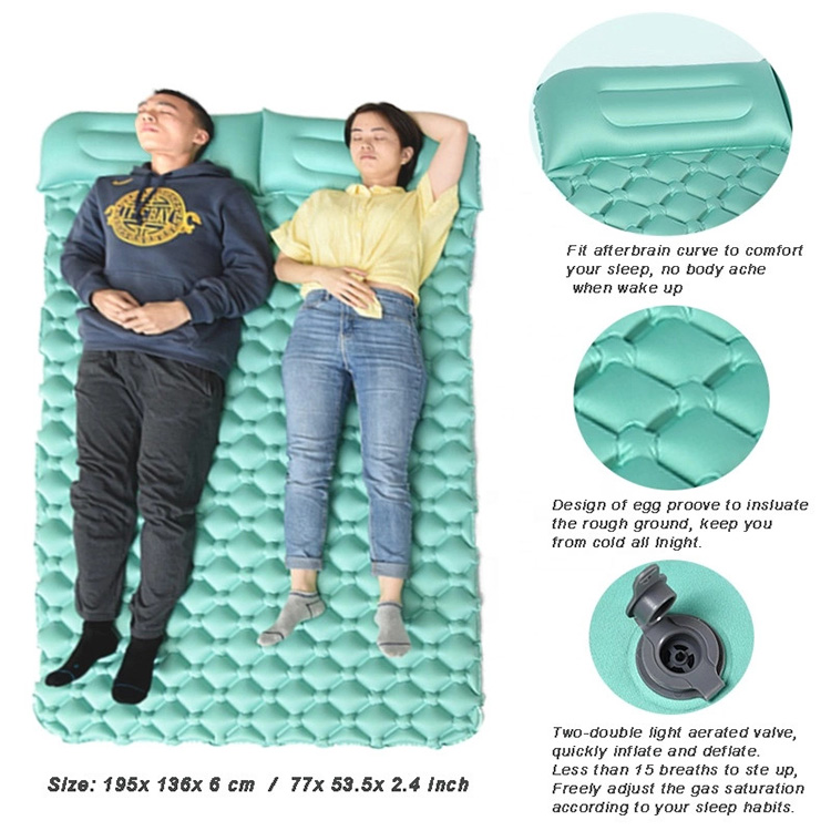 Camping Sleeping Pads，Compact Double Self Inflating Camping Sleeping Pads