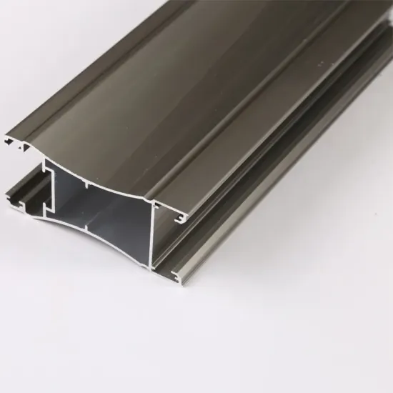 Aluminium frame profile for sliding wardrobe glass door