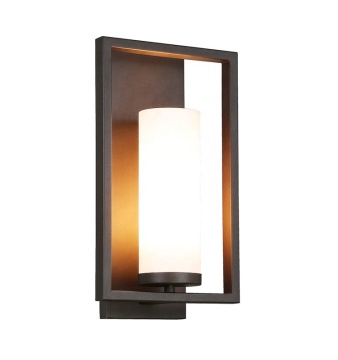 Modern 1 lichte donkere bronzen badkamer keuken ijdelheid muurlicht met acrylschaduw en GU24 -aansluiting