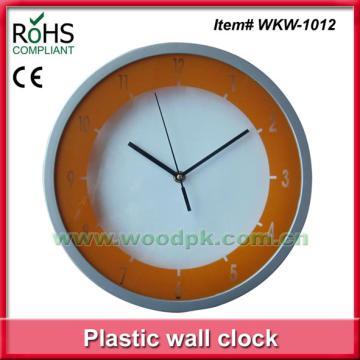 Factory home decorative fashion plastic wall clock