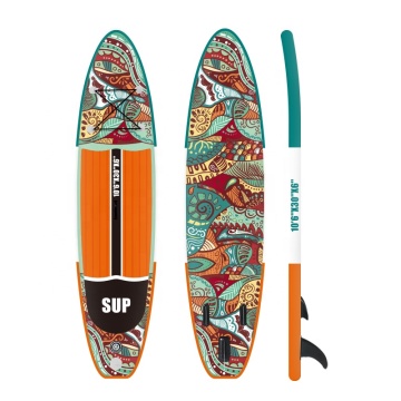 Inflatable Stand Up Paddle Board for Skating and Surfing in Water Sports" 

However, considering common SEO practices and the focus of the keywords, a more refined title might be:

"Inflatable Stand Up Paddle Board for Surfing and Water Sports" 

This tit