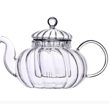 new design Food Grade Glass Teapot With Infuser