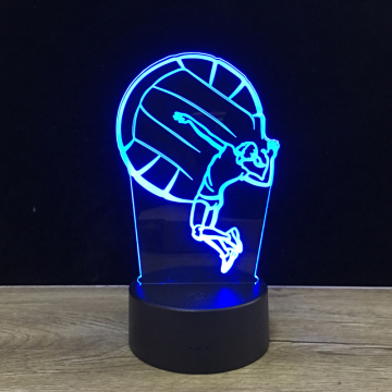 USB Touch American Football Team Logo LED Night Light