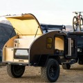 pop up aluminum teardrop camper trailer with tent