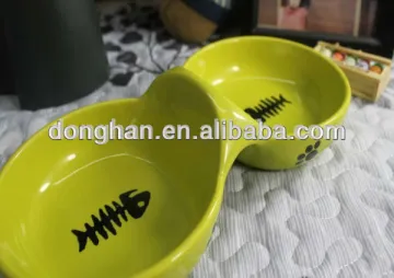 dog feeders ceramic pet bowls set