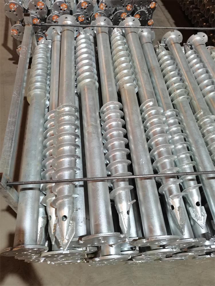 Galvanized Steel Spiral Pile Ground Screw Anchor