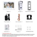 TMEZON 10 Inch Wireless/Wifi Smart IP Video Doorbell Intercom System ,1xTouch Screen Monitor with 2x720P Wired Door Phone Camera