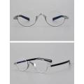 Half Frame Black Round Designer Glasses Sale