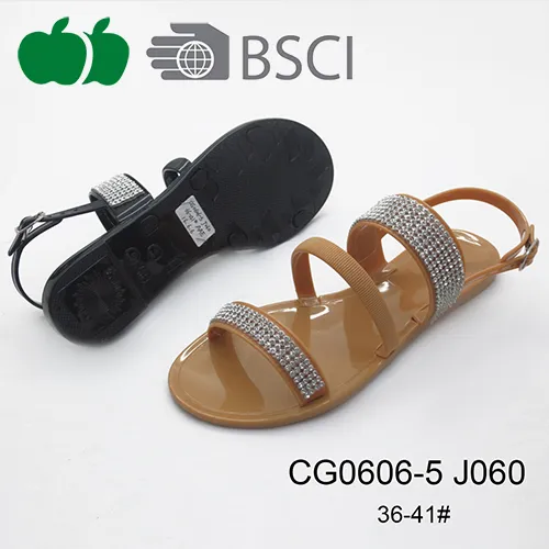 High Quality Lady Summer Fashion Beach Jelly Sandals