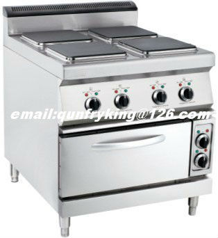 New Electric 4-Plate Range with oven(square Plate)