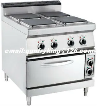 New Electric 4-Plate Range with oven(square Plate)